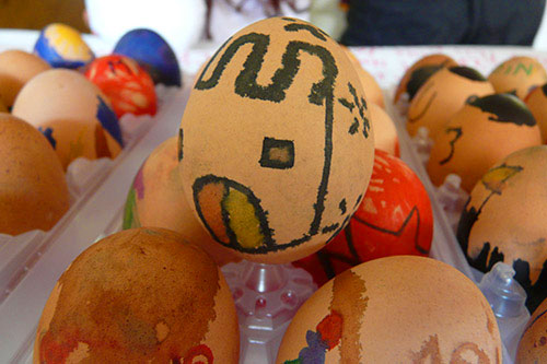 L'uovo decorato con il castello